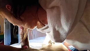 i'm suckin' this slut's white pussy with my cock