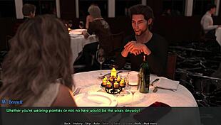 in this 3d hentai, milf cheats with stepson at dinner