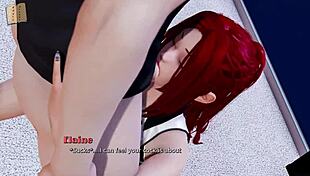 A redhead with big tits and ass fulfills her real desire in this video.