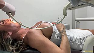 Fabi Drumond Moans in Dentist's Office During Intense Session