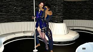 Beauty officer BENT OVER for HARD FUCK in 3D animation