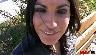 i fucked this cute latina teen hard outdoors and gave her a facial