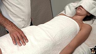 Pervert Masseur Gropes Her During Session