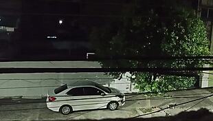 fode com amante no carro na frente de casa cheia de porra