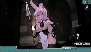 Usanekos embarks on big ff adventure in hobby hero game, featuring bunny costumes and asian tits.