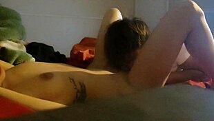 teen babe eats pussy then gets doggystyled with small cock