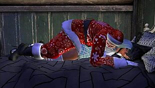 Santa Enters The Back Door During Christmas In This Hentai Anime