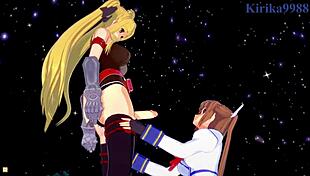 Fate And Nanoha In Futanari Lesbian Sex
