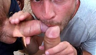 gay cruising blowjob with vadim romanov, so much cum! 😜
