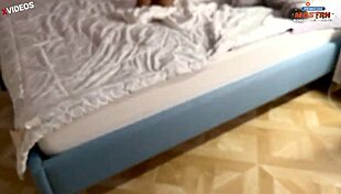 i couldn't resist fucking that juicy stepmom. in dad's bed so hot!