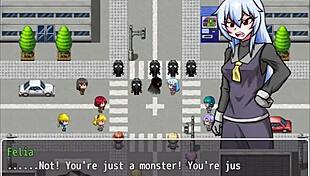 The girl finally defeats the evil organization in part 3 😊