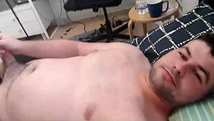 Is this hot guy drenched in cum turning you on?