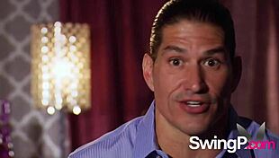 Horny swingers engage in oral sex during naughty outdoor game storyline.