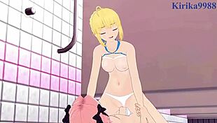 Saber And Suzuka Gozen And Astolfo Intense Sex