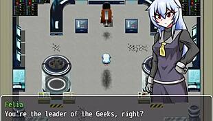 The girl finally defeats the evil organization in part 3 😊