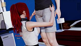 A redhead with big tits and ass fulfills her real desire in this video.