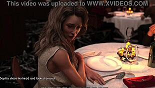 in this 3d hentai, milf cheats with stepson at dinner