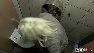 british blonde flashes perky tits and shaved pussy in public outdoor reality!