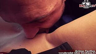 Sex in McDrive from Burger King during Erotik Date with German Gothic Street Hooker