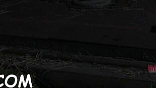 Honey bound in garage latex gets femdom punished