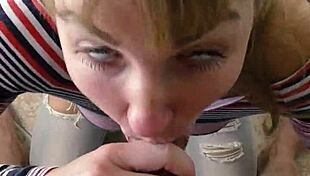 Homemade Amateur Blowjob With Mommy Ball Licking!