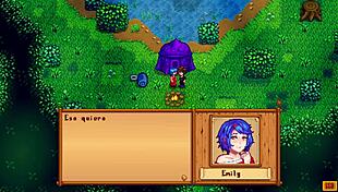 in the stardew valley game, emily explores her desires with the farmer in this second part