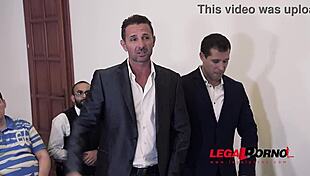 Sexy Lawyer Helena Valentine Negotiates Dp At Court With Horny Babe Aisha Gp362