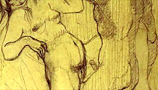 Vintage antique anime illustration