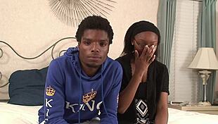 Amateur ebony chick gets fucked hard by her boyfriend