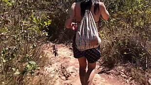 At Waterfall, Japaaa Rodrigues Gets Covered in Hot Cum