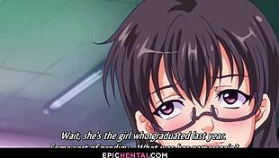 Anal sex turns her face into an ahegao in this hentai