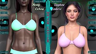 Stranded in space, picking the curvy new girl with huge tits