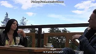 Sexy Busty Hottie Enjoys Wild Outdoor Group Fucking And Blowjob