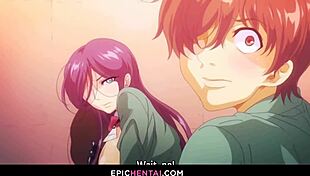 Anal sex turns her face into an ahegao in this hentai