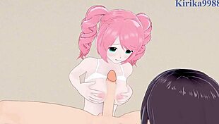 Utena Hiiragi and Haruka Hanabishi in intense creampie with Magia Magenta