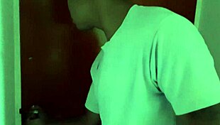 Horny latina neighbor comes for a favor and gives a deepthroat blowjob!