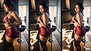 this shy cosplay teen got busted touching herself at a wild party