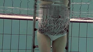 Loris Licicia Strips Down for a Super Hot Naked Swim Underwater in Pool