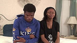 Amateur ebony chick gets fucked hard by her boyfriend