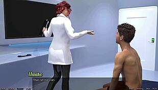 Stranded in space, picking the curvy new girl with huge tits