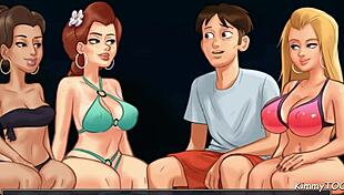 Blond cheerleader fucked on the beach by big dick football player