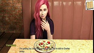 chatting with gorgeous pink haired milf in web cam