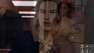 i'm bathing with horny coed sluts in this 3d anime hentai college gameplay, part 2