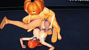 Nami gets completely wrecked in wild hentai cartoon action