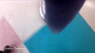 Smell my super smelly feet in tight pantyhose.