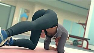 funk sync 3 - girl sitting to the funk sound in anime style