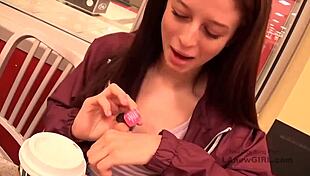 Beautiful New Brunette Enjoys Filming Sex Videos with Talented Photographer