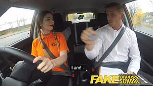 Fake Driving School, Wanna See Her Big Natural Tits?