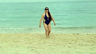 latina wife walks the beach, meets a pervert, and gets fucked without condom, cum inside