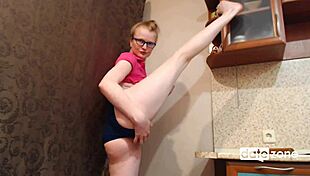 Ginger Housewife Nasty Games in Kitchen!